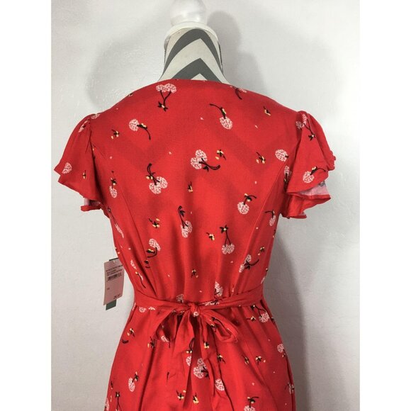 Abound red floral print dress size XS - Picture 8 of 9
